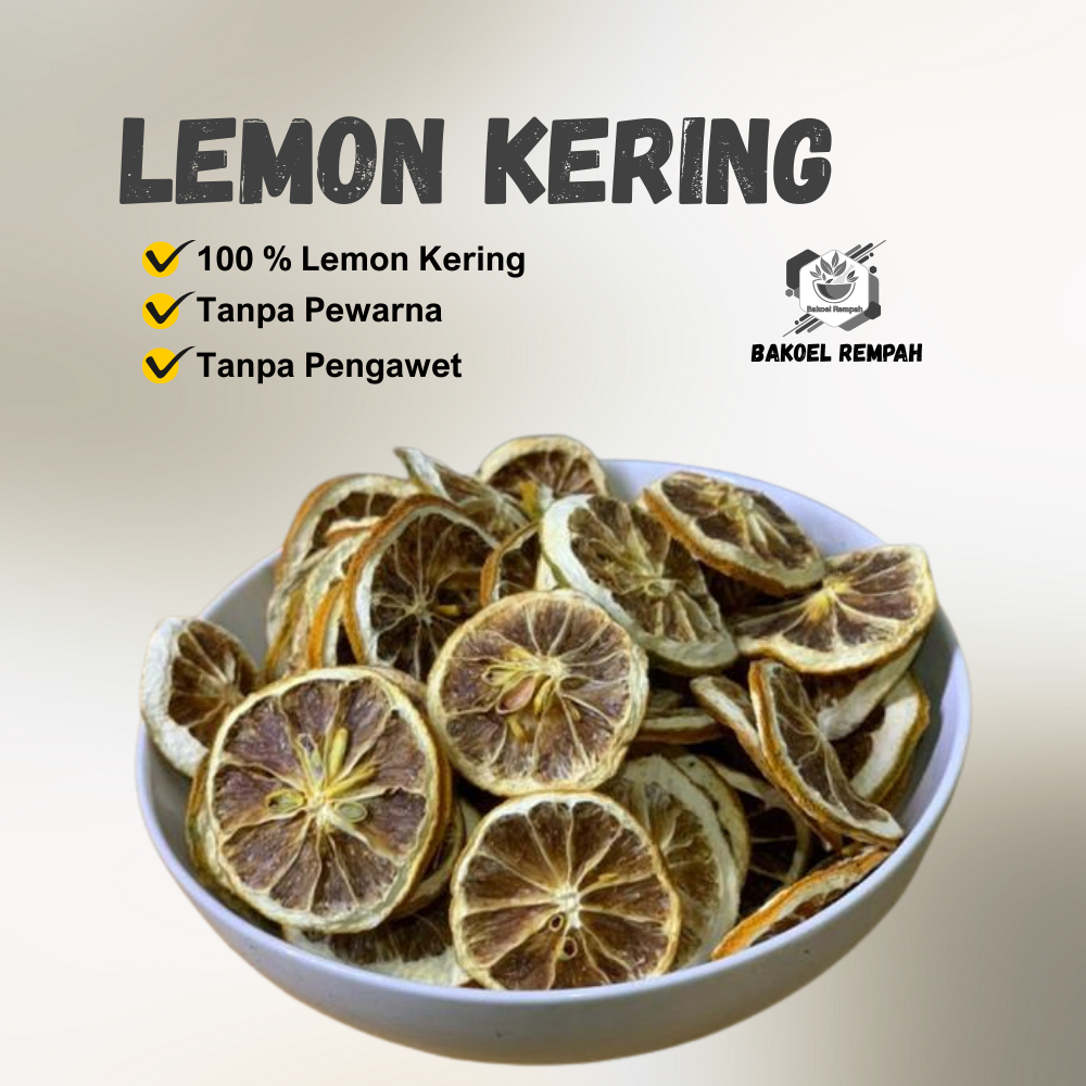 

Lemon Iris Kering Antioksidan Segar / Lemon Kering Asli - Bakoel Rempah