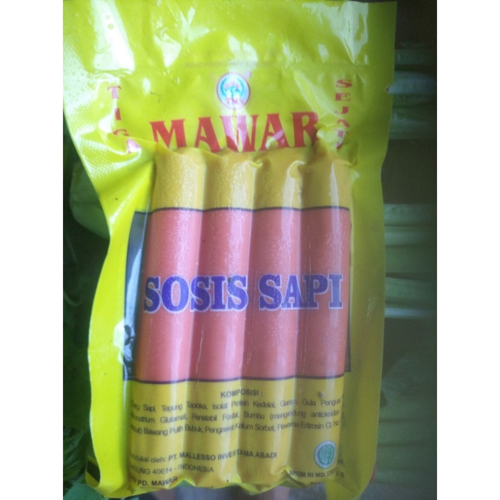 

1 bngks sosis sapi kecil