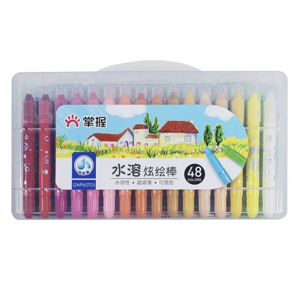 

Crayon Grasp Mata Sedang isi 48 - Silky Crayon, Washable crayon, crayon para juara