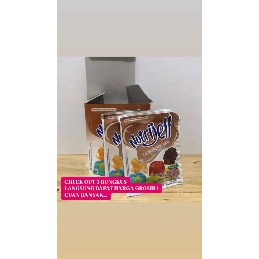 

NUTRIJELL COKLAT JELLY NUTRIJELL 20gr PER PCS (TERMURAH)
