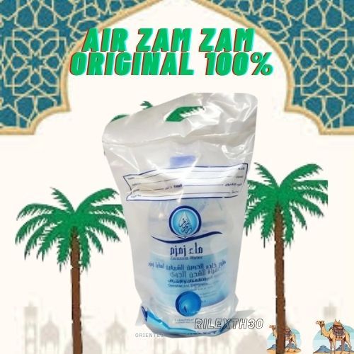 

AIR ZAM ZAM 5 LITER / Air Zam Zam Asli 100% barcode dan non barcode kemasan galon