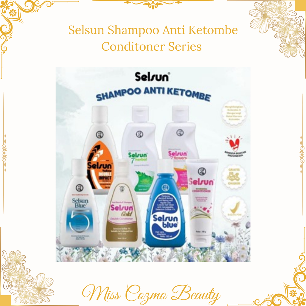 Selsun Shampoo Anti Ketombe Conditoner Series / Selsun Blue / Selsun Gold / Selsun Blue/ Selsun Yell