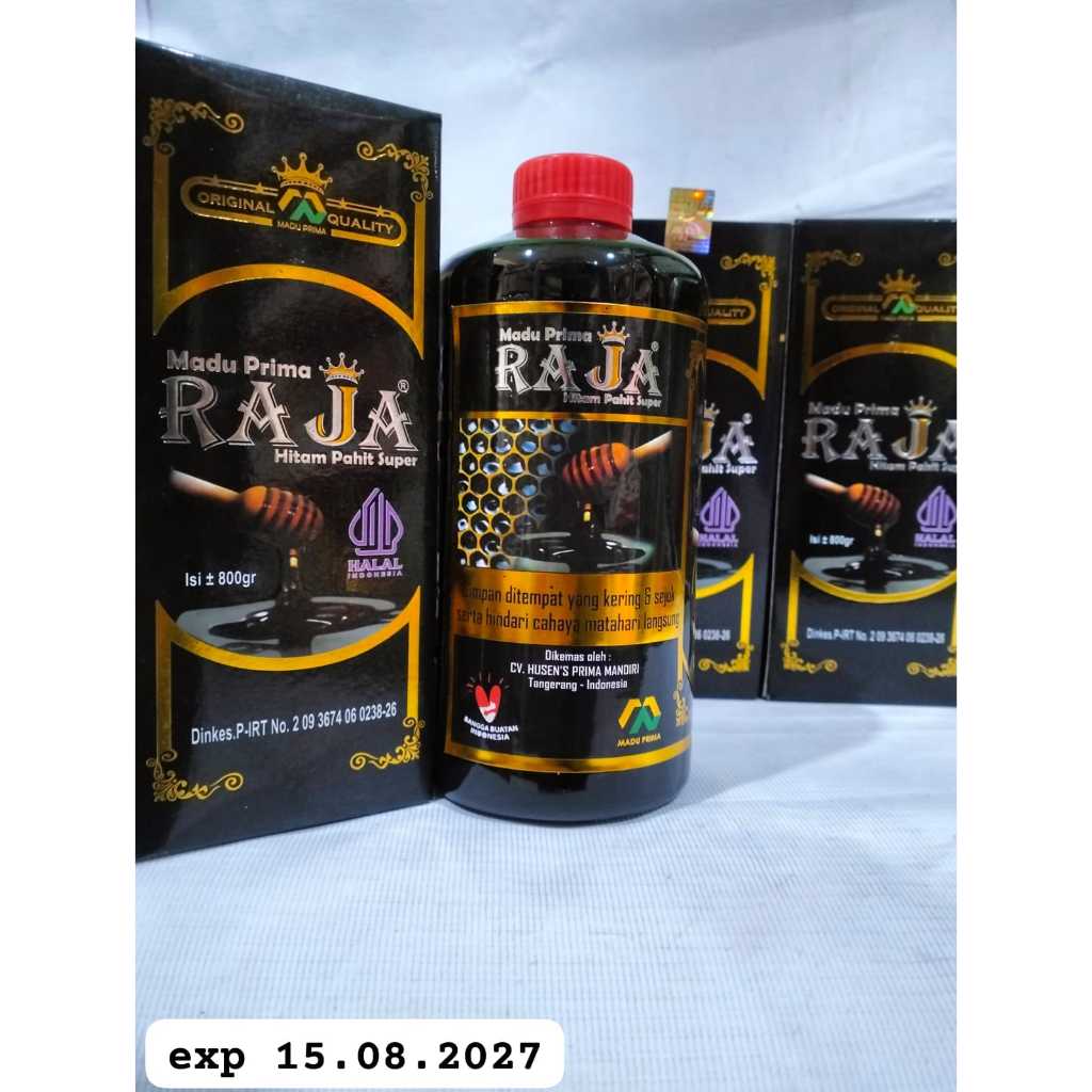 

Madu Prima Raja Hitam Pahit 800gram - minuman mencegah/menyembuhkan segala penyakit I MADU PRIMA RAJA