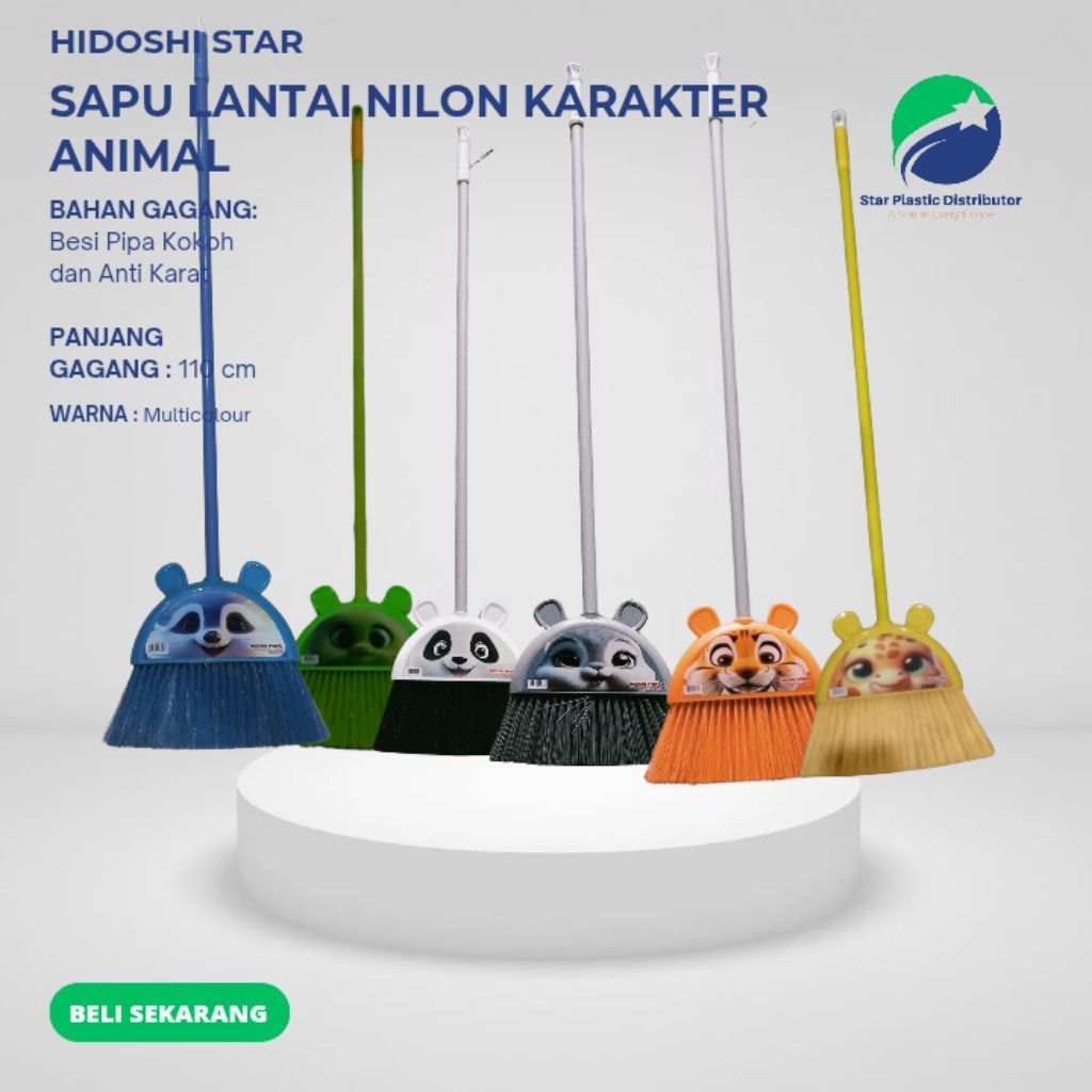 Sapu Lantai Nilon Karakter Animal
