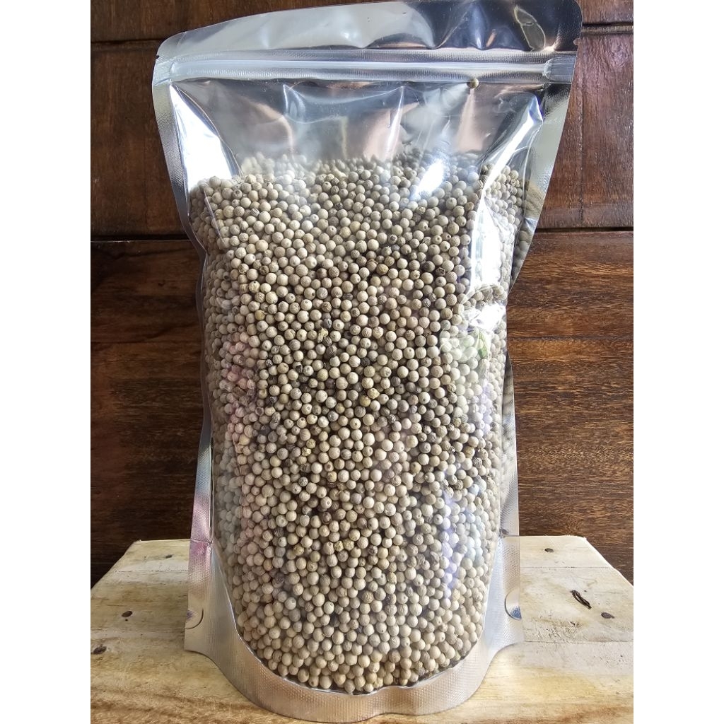 

Biji Lada Putih Premium Asli 1kg / Merica Putih Butir Premium 1kg