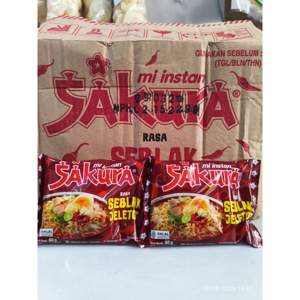

mie sakura seblak jeletot (1DUS ISI 40PCS)