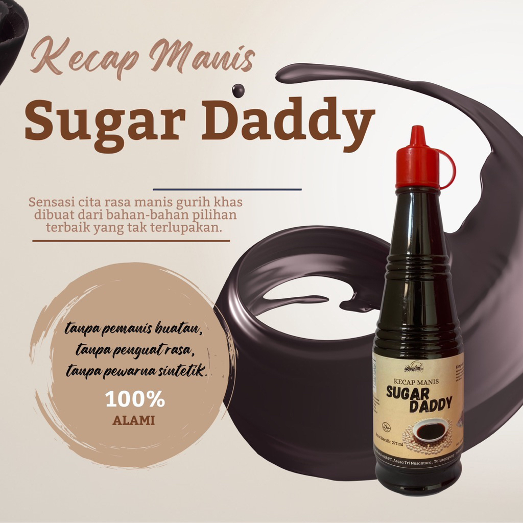 

Kecap Manis SUGARDADDY 275 ml Enak 100% Alami