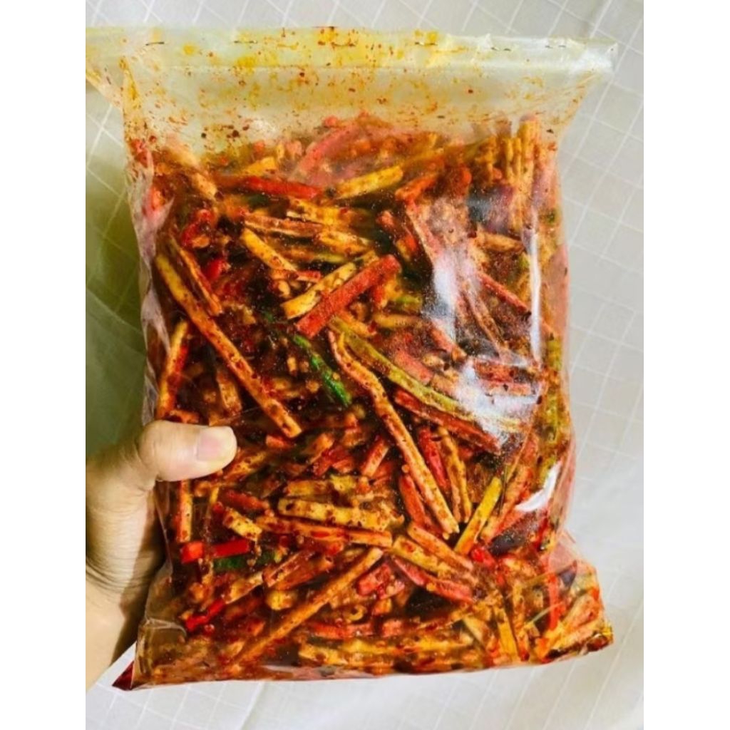 

seblak Kerupuk beton/jaat pedas daun jeruk isi 500gr