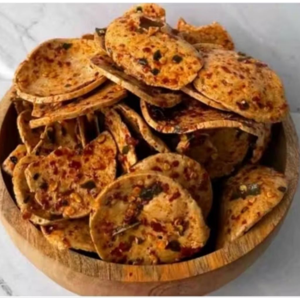 

Basreng Koin pedas daun jeruk bumbu rempah rempah 500gr