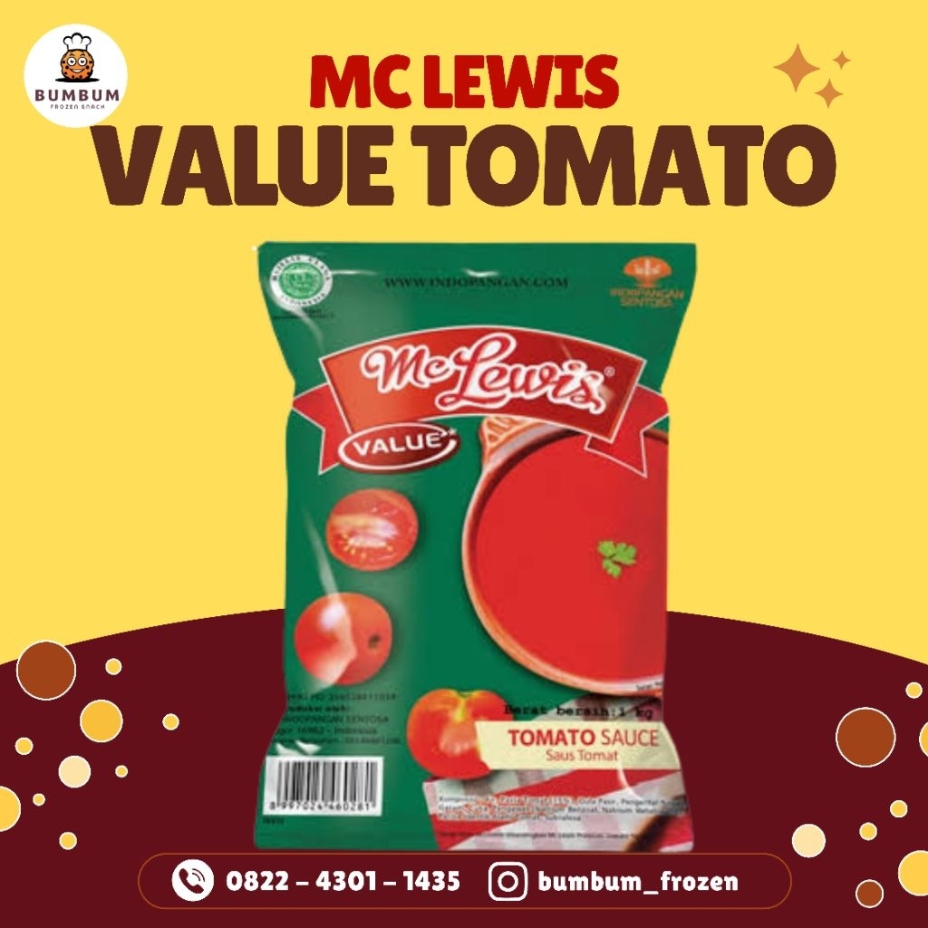 

Mc Lewis Tomato Saos 1kg