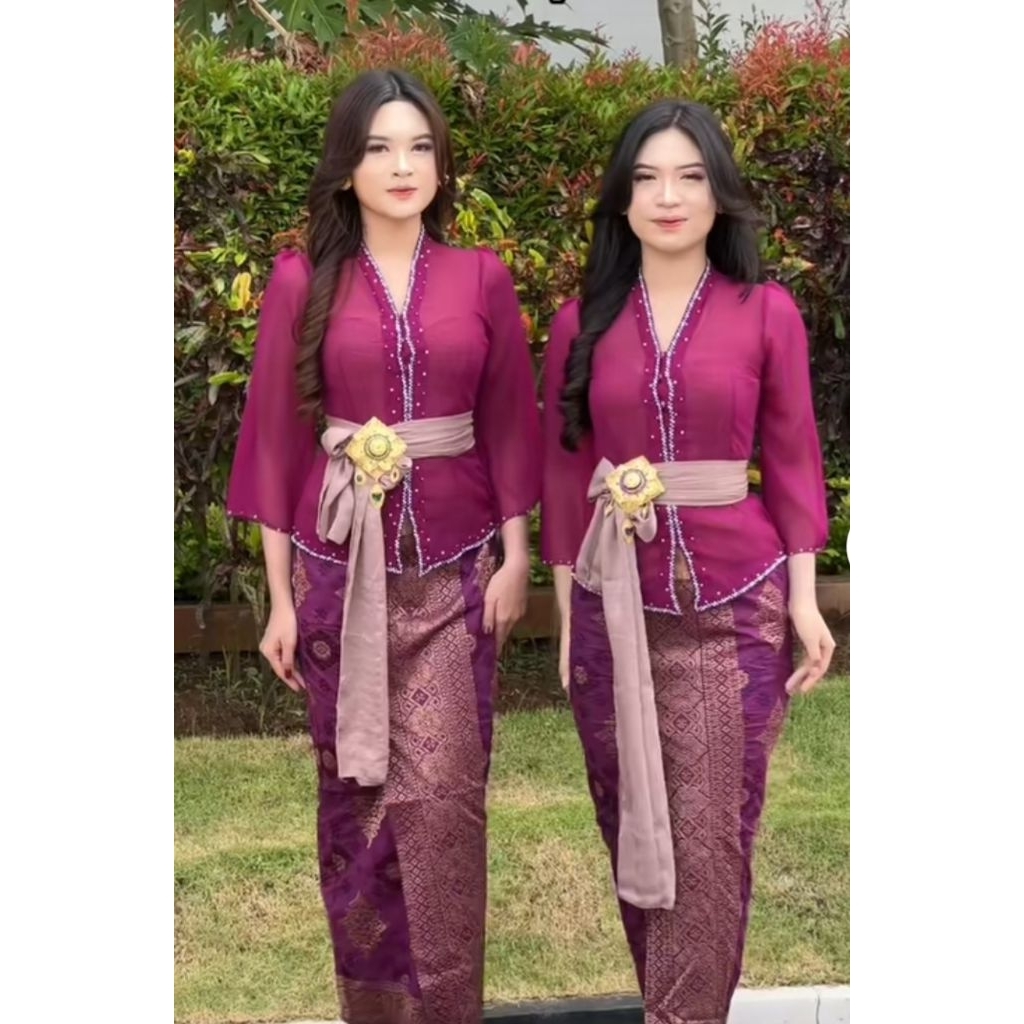 Kebaya Lonceng Payet Mutiara PREMIUM / kebaya bali / kebaya / atasan / kebaya payet