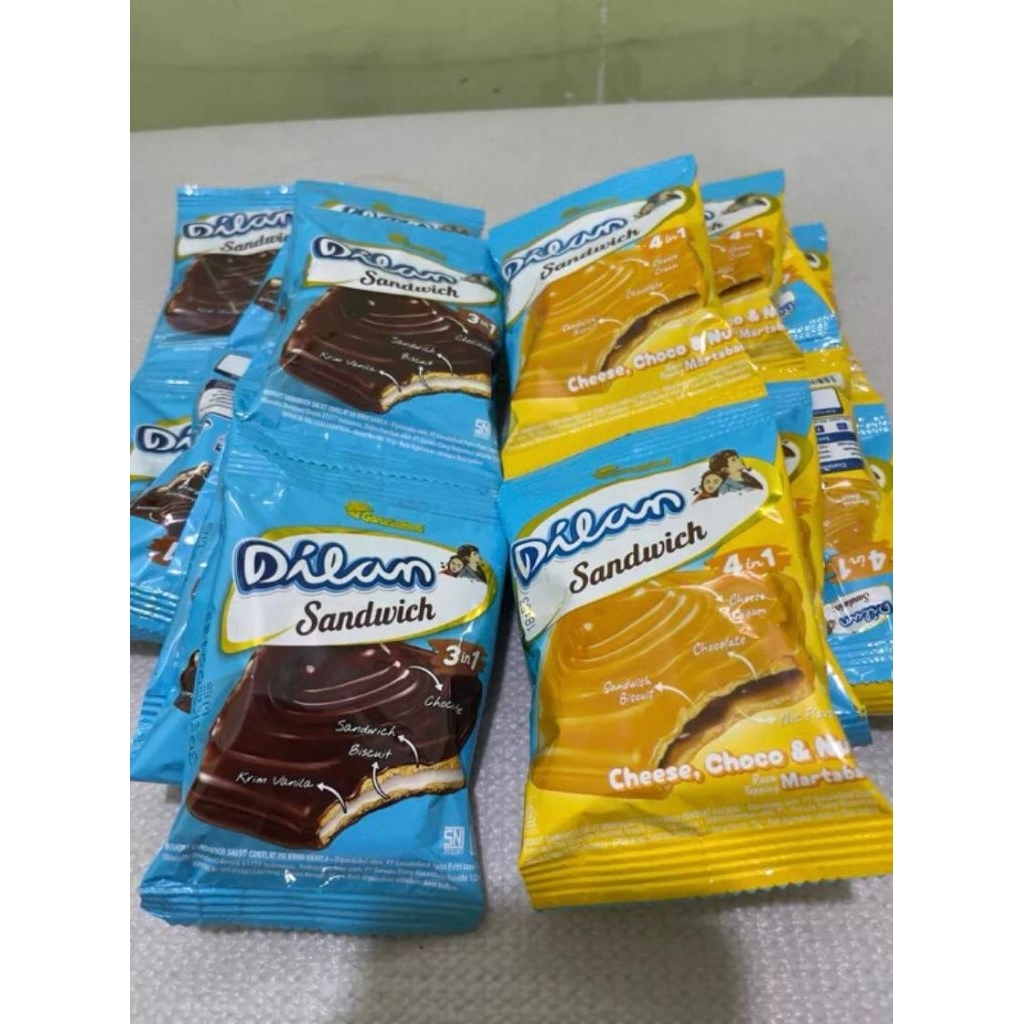 

Dilan Sandwich Chocolate/Choco Cheese 1renceng
