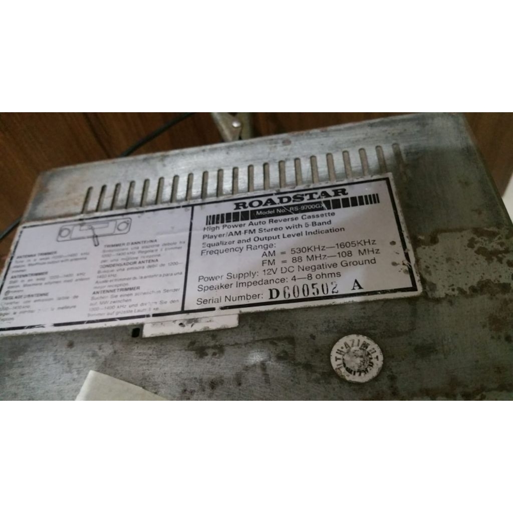 tape mobil roadstar jadul inject bluetooth