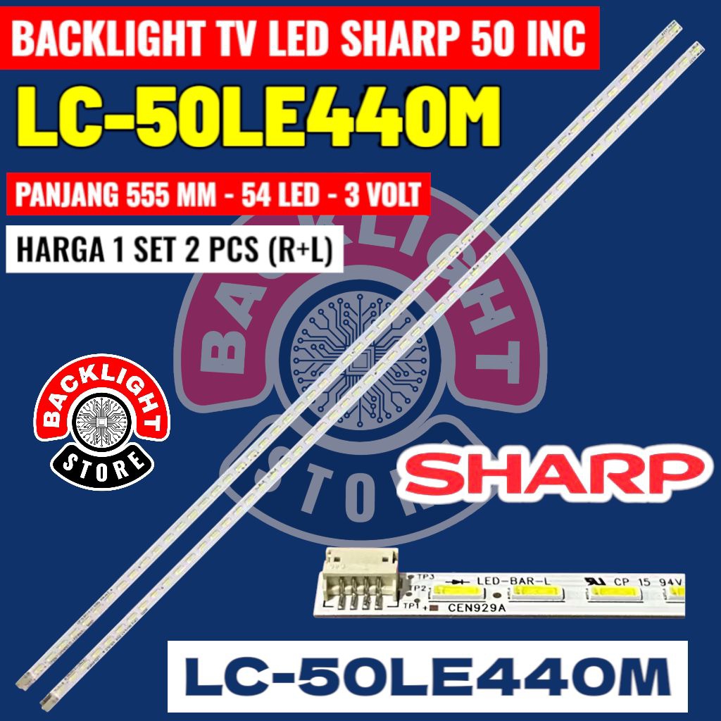 Backlight Tv LED SHARP 50 inc LC50LE440M Lc 50le440m