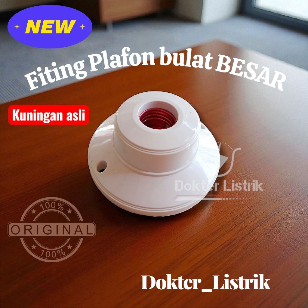 Fitting Lampu Plafon BULAT