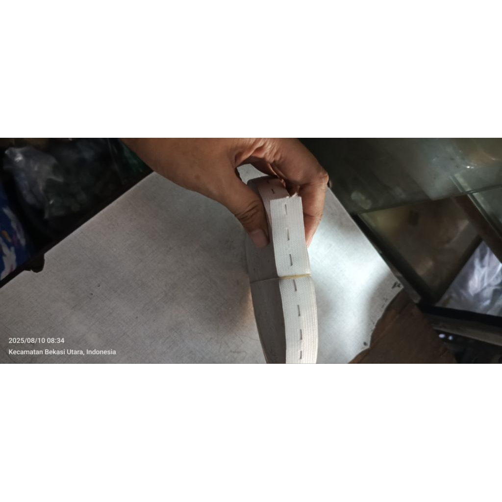 karet lubang kancing karet bolong karet celana 2cm dan 2.5cm