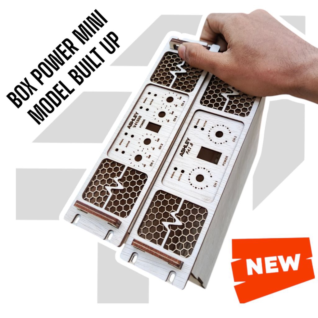 Ukuran lebih besar box power mini model built up miniatur sound system