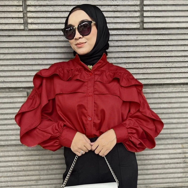 ATASAN WANITA OOTD HIJAB TERBARU GEYA BLOUSE /BLOUSE DEWASA WANITA TERBARU