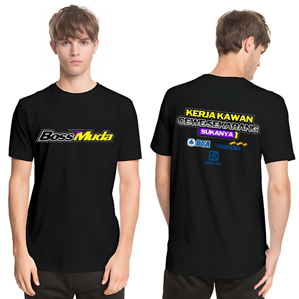Baju Kaos Tshirt T Shirt Pria Laki Cowok Cewek Perempuan Unisex Anak Remaja Dewasa Kata Kata Sarkas 