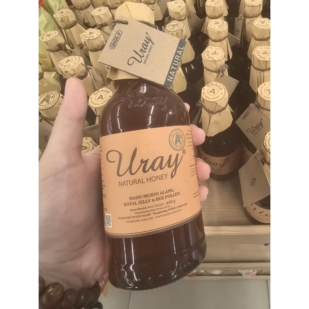

EXP 2028 MADU URAY GRADE A+ NATURAL HONEY 450GR. MADU URAY GRADE A+. READY MADU URAY. BEE POLLEN & EXTRA ROYAL JELLY