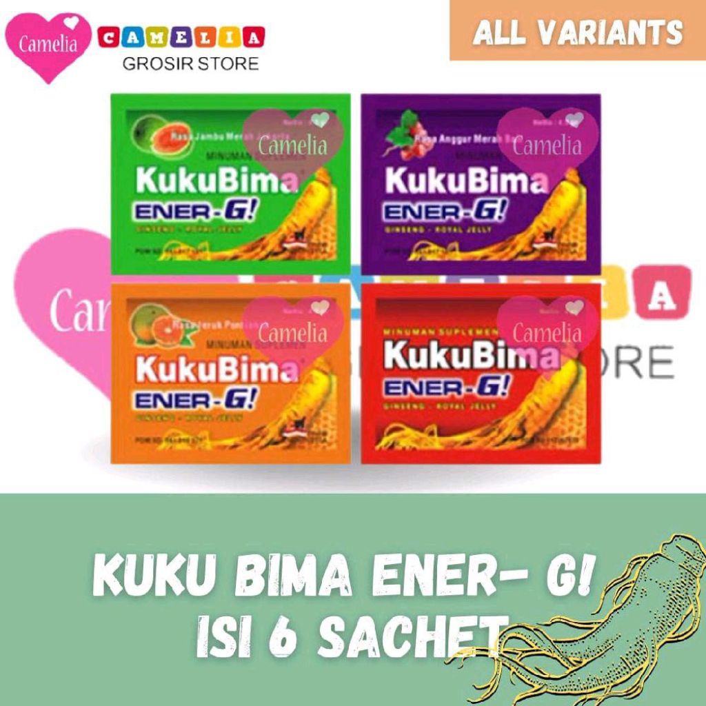 

Kuku bima minuman serbuk berenergi satu box isi 6 sachet