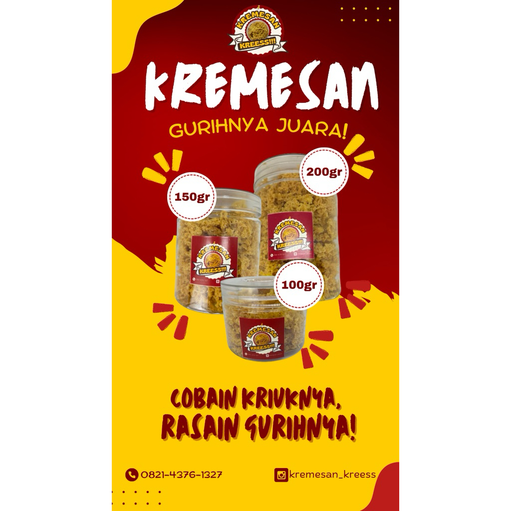 

Kremesan Ayam Gurih & Nagih tanpa MSG (Rendah Minyak)