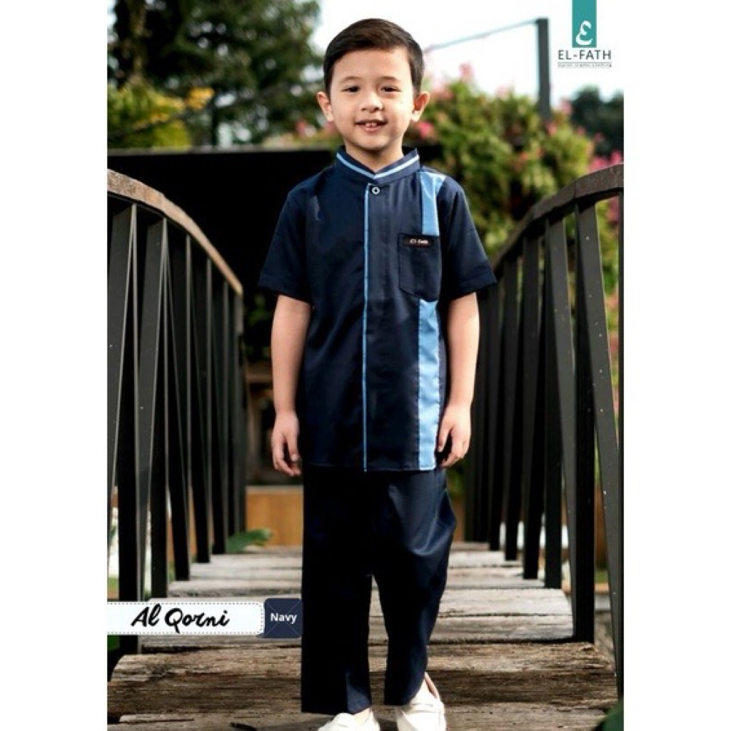 Setelan baju muslim koko anak laki laki El-Fath AL QORNI