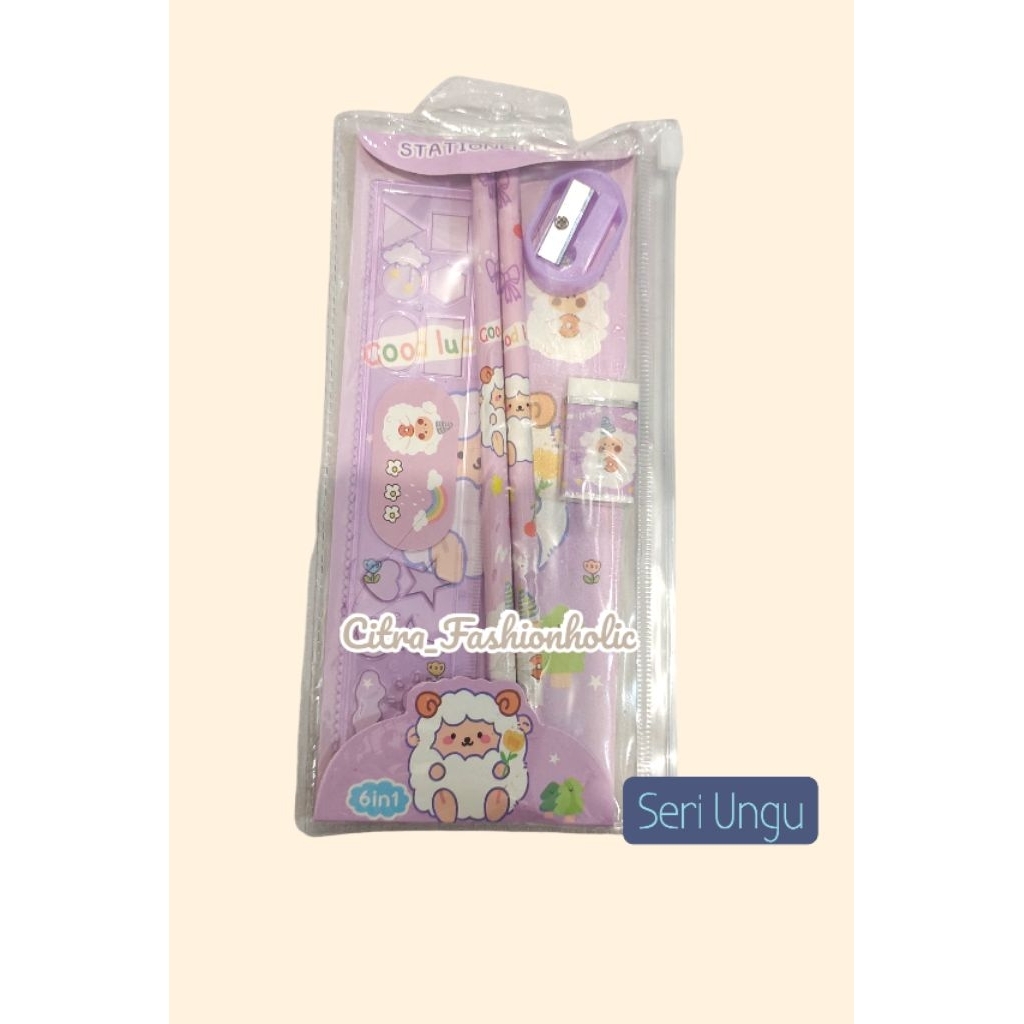 

pensil Set mika Alat tulis set 5in1 Alat tulis lengkap