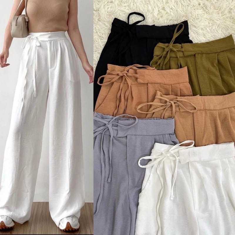 KULOT HIGHWAIST TALI SAMPING  EDISI PREMIUM // Kulot Highwaist Premium // Kulot Tali Samping // Kulo