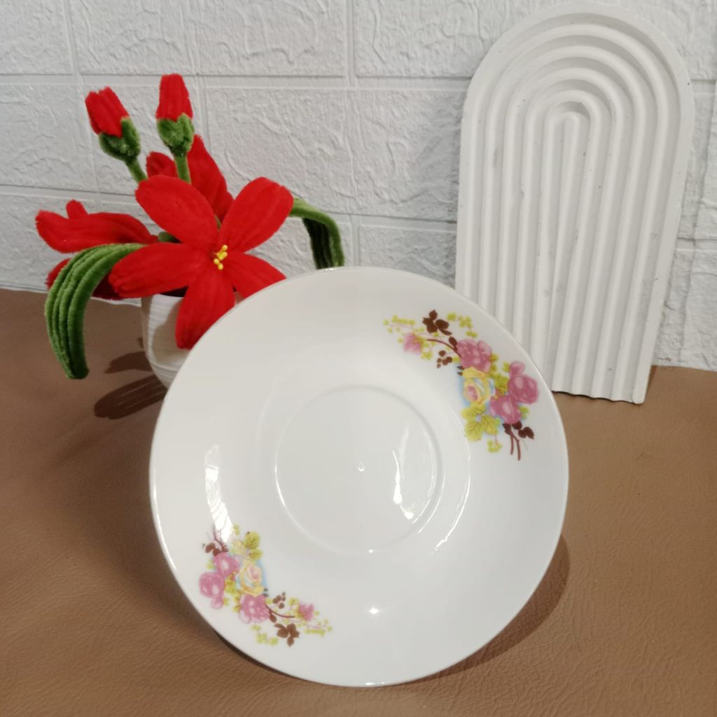 (COD)lepek RRT isi 12/6 picis.lepek tatakan kopi.lepek kopi jadul.lepekkopi bunga.lepek kopi.lepek k