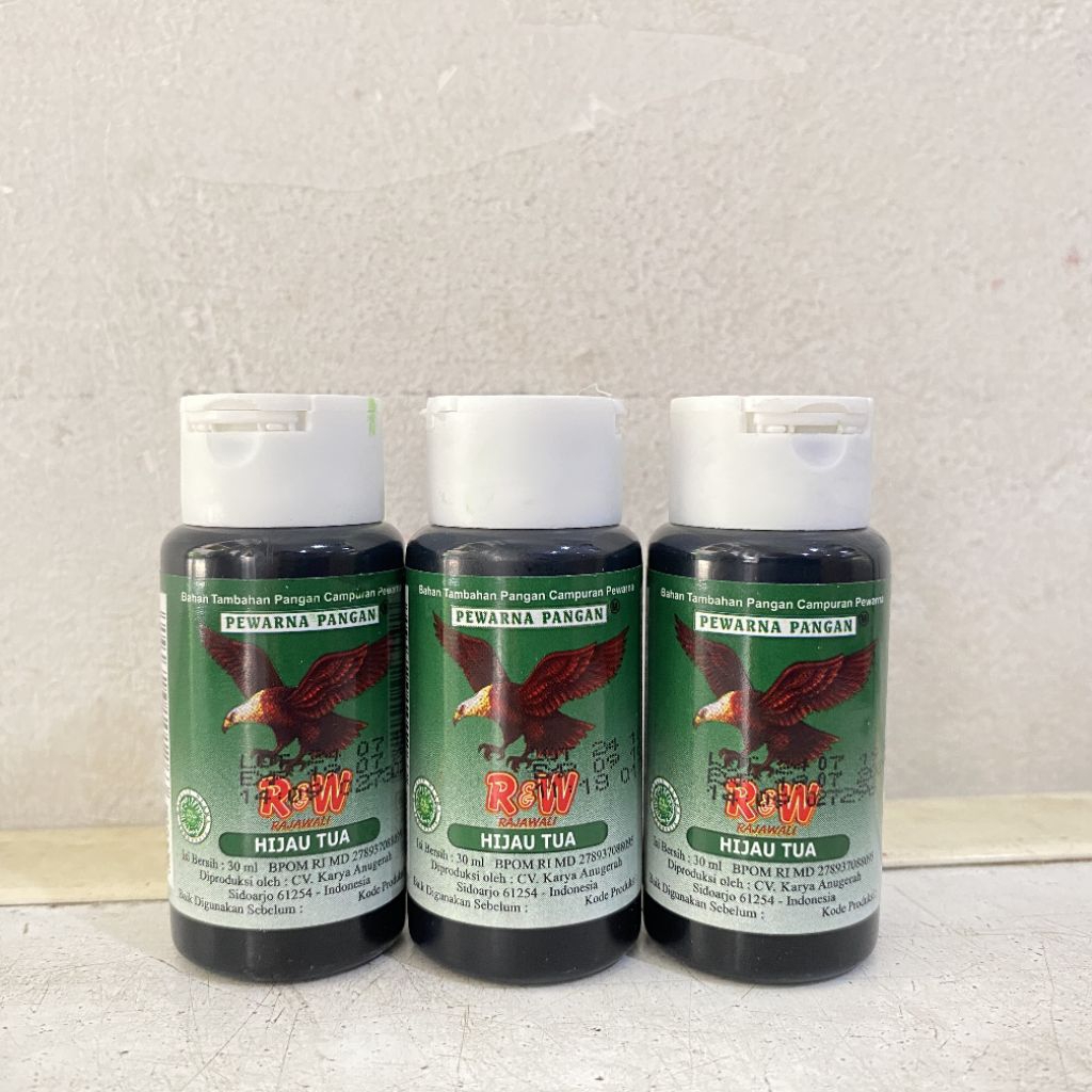 

Pewarna rajawali HIJAU TUA 30ml | pewarna hijau tua