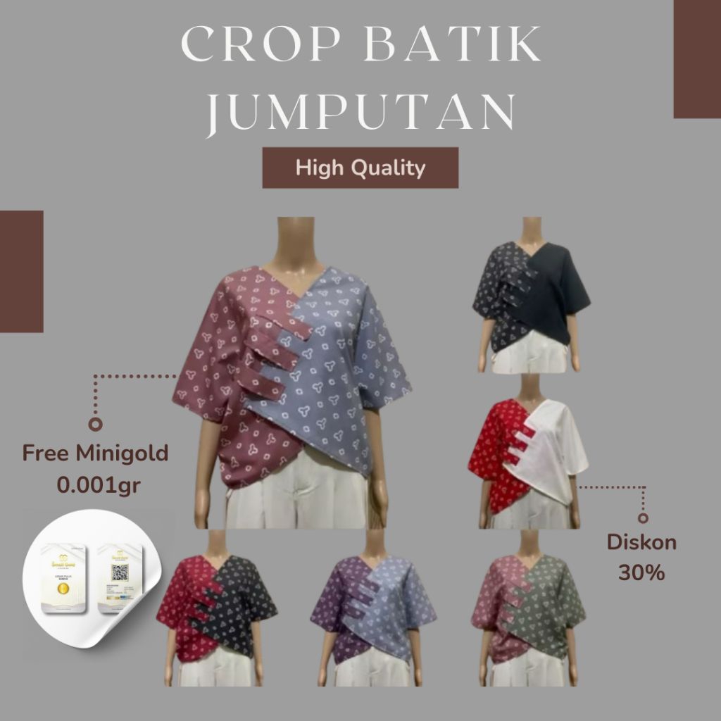 Outer Blouse Atasan Baju Wanita Batik Jumputan Kekinian