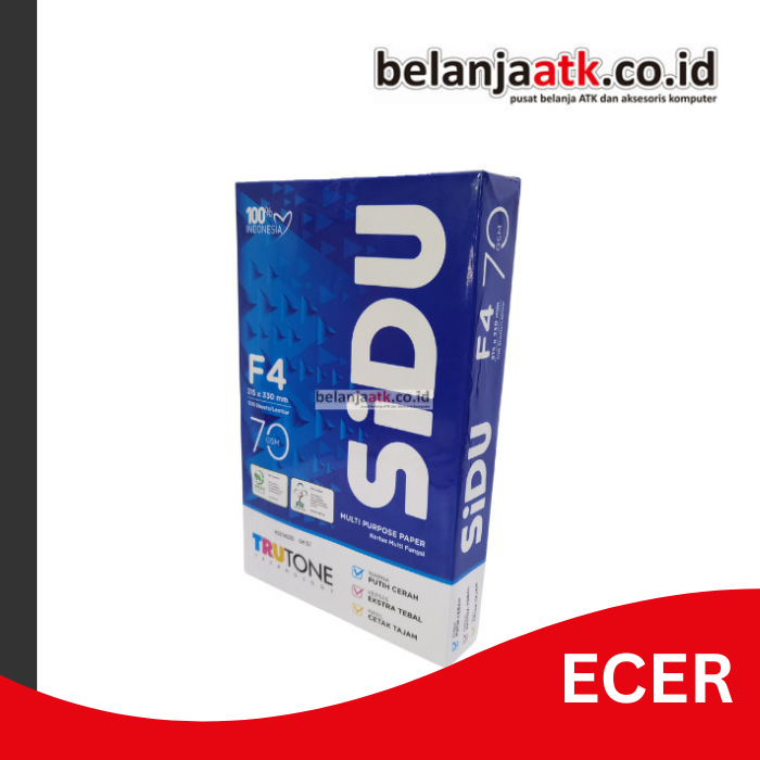 

[RIM] Kertas HVS Putih Sidu F4 (Folio) 70 Gram