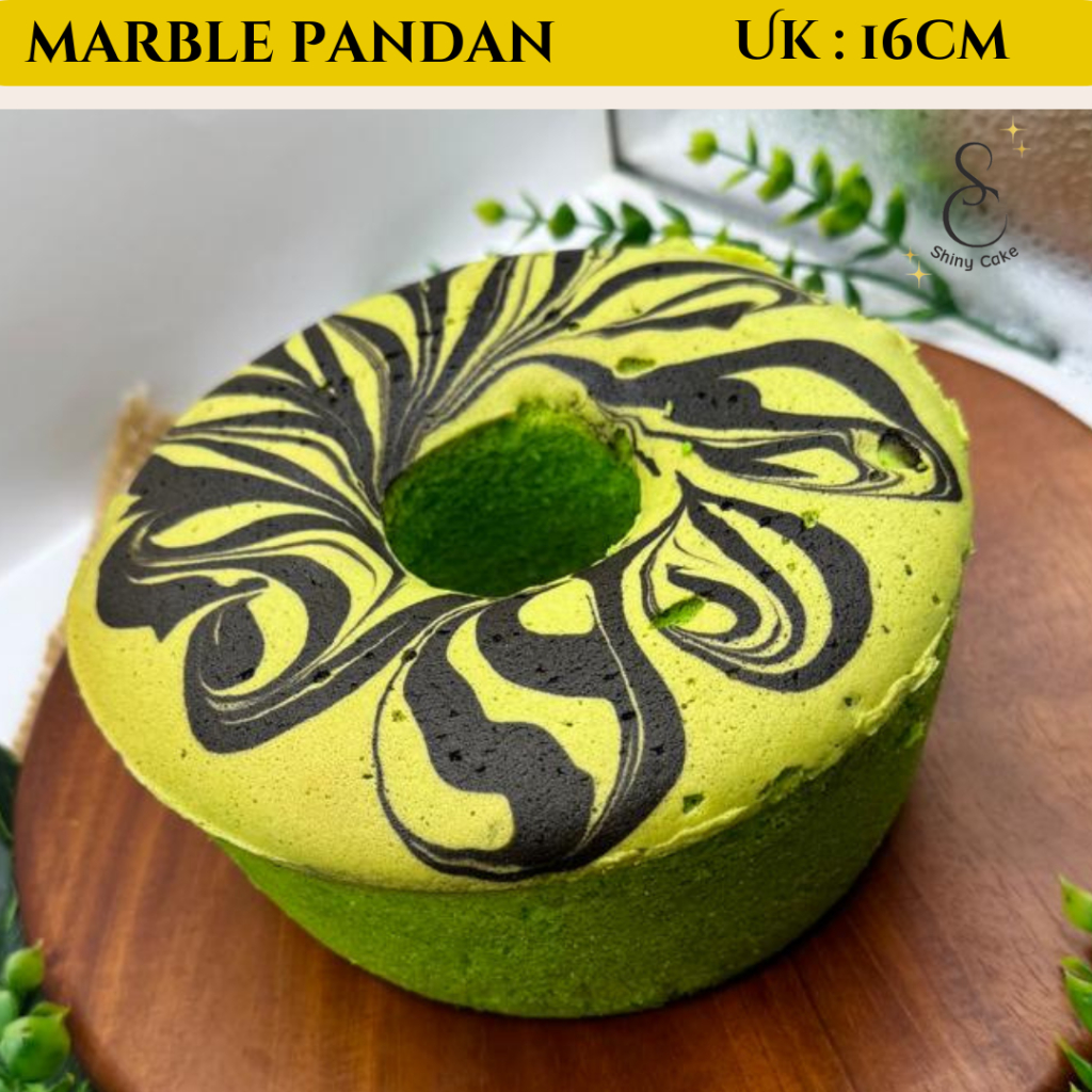 

Kue Bolu Pandan Panggang Marble , Susu , Moka