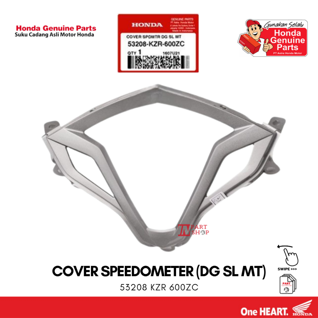 Cover Speedometer Silver (Cover Speedometer (DG SL MT)) - Vario 125 Fi / 53208-KZR-600ZC