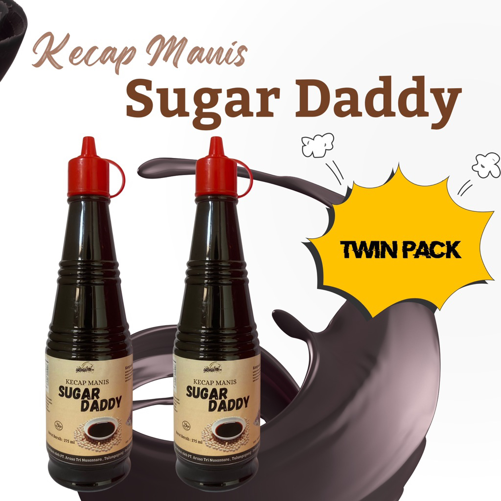 

TWIN PACK Kecap Manis SUGARDADDY 275ml x2 Lebih Hemat