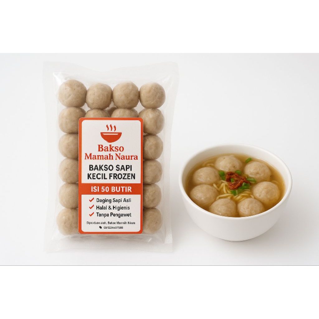 

Bakso Sapi Kecil Isi 50 – Bakso Frozen Praktis & Halal