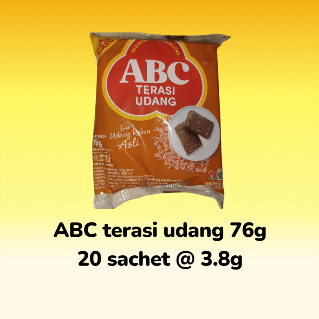 

ABC TERASI ISI 20 SCH @ 3.8G
