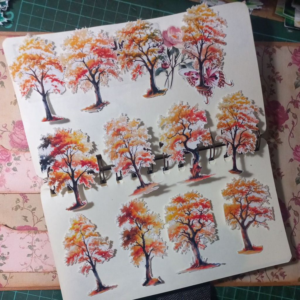 

ARTDOESWORK Autumn trees sticker transparant