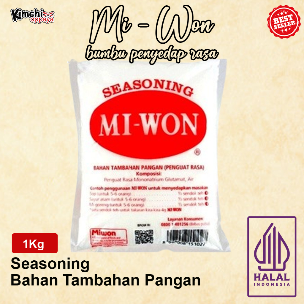 

Miwon 1kg Seasoning Penyedap Rasa Makanan Indonesia