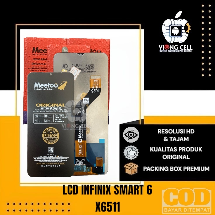 LCD INFINIX SMART 6 / SMART 6 NFC / X6511 X6511B X6511C X6511E FULLSET + TOUCHSCREEN