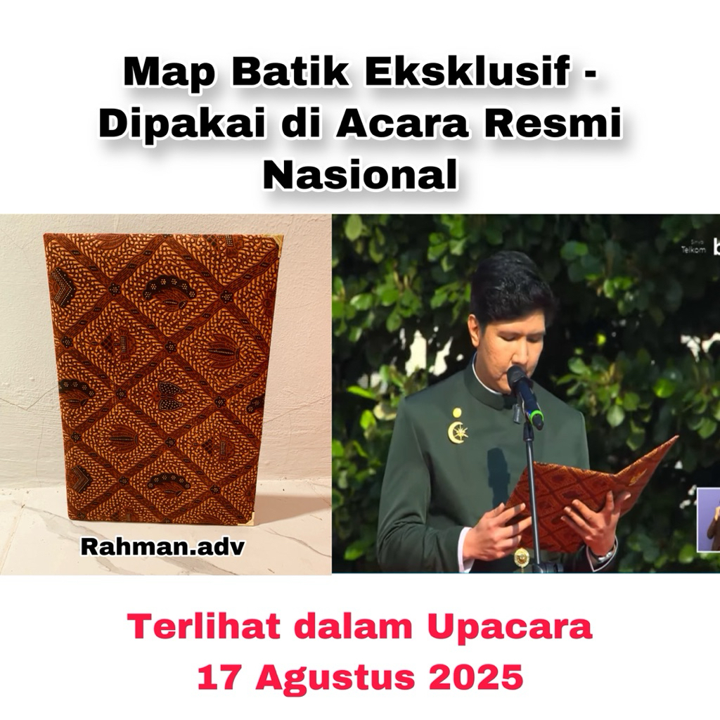 

Map Batik A4 & F4 - Map Batik Elegan untuk Arsip Dokumen, Ijazah, Wisuda, Sertifikat Termurah