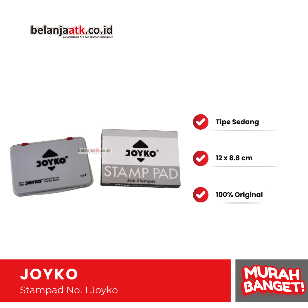 

Stamp Pad Tanggung No. 1 Joyko / Bantalan Stempel