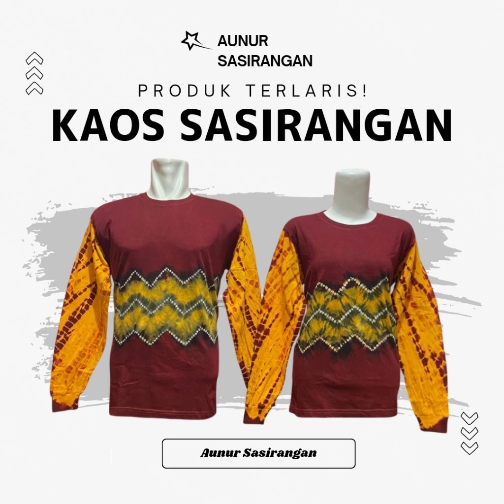 Kaos Sasirangan Pria&Wanita Bahan Cotton combed
