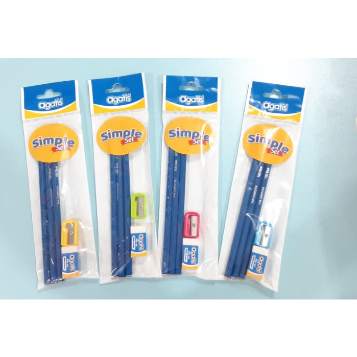 

AGATIS ECO KIDS SIMPLE SET 1 ( PENSIL, RAUTAN, PENGHAPUS ) / PAKET ALAT TULIS