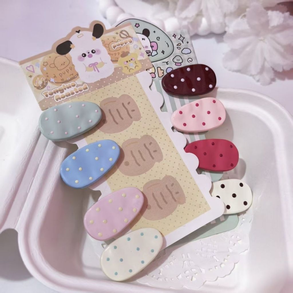 Jepitan Rambut Polkadot/ Jepit Rambut Polkadot/ Jepitan Poni Polkadot /Jepitan Rambut Lucu/ Jepitan 
