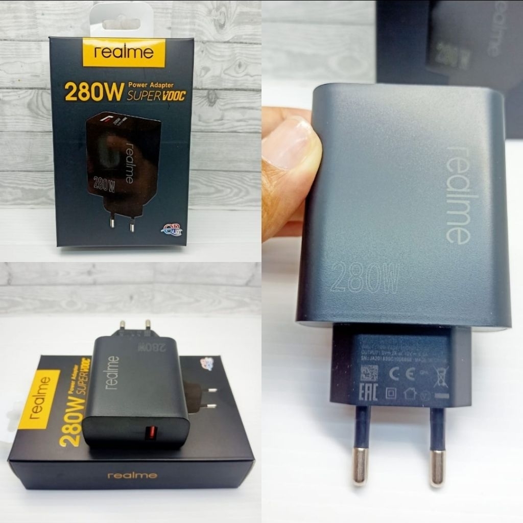 Batok / Kepala Charger Realme 280 watt/ Series Black