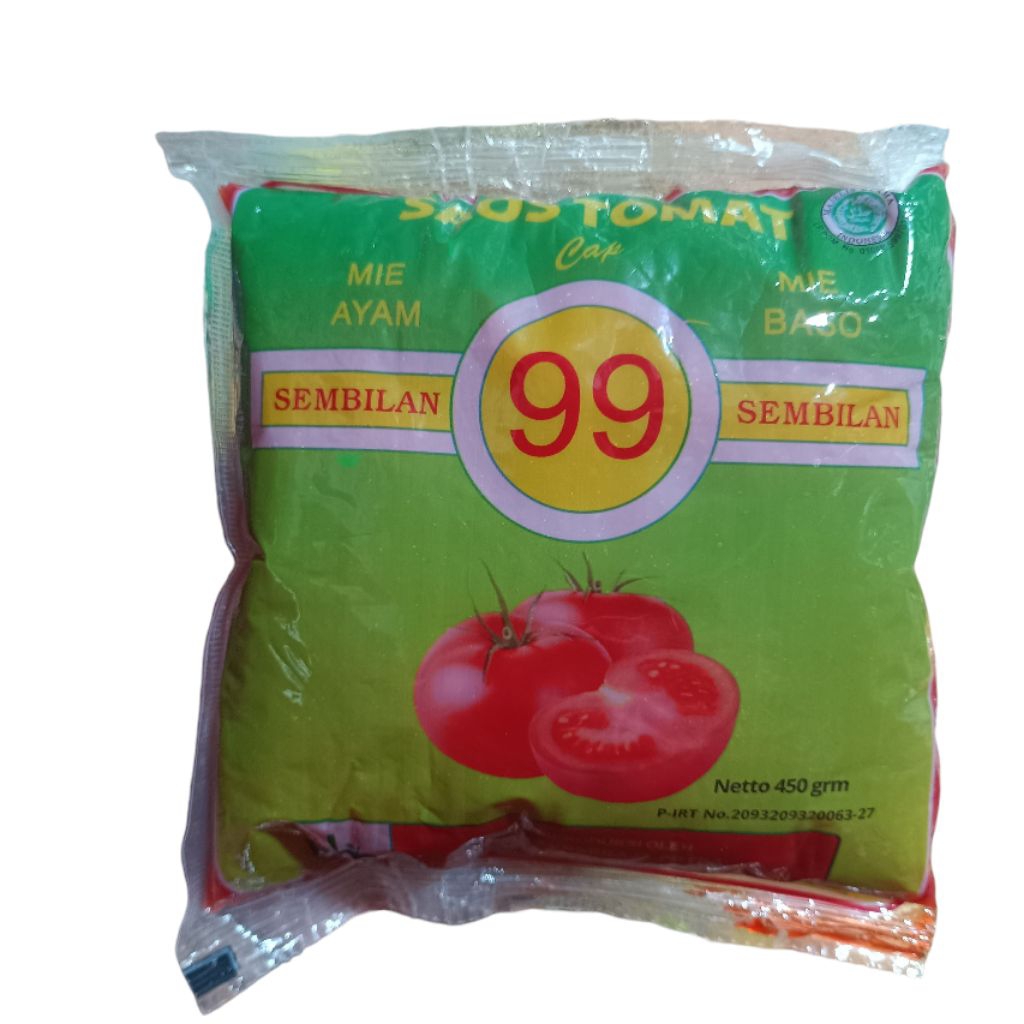 

Saos Tomat Cap 99 Sembilan Sembilan Saus Ketchup 450gr