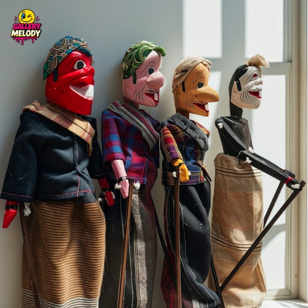 Wayang Golek Mini Punakawan 1set isi 4