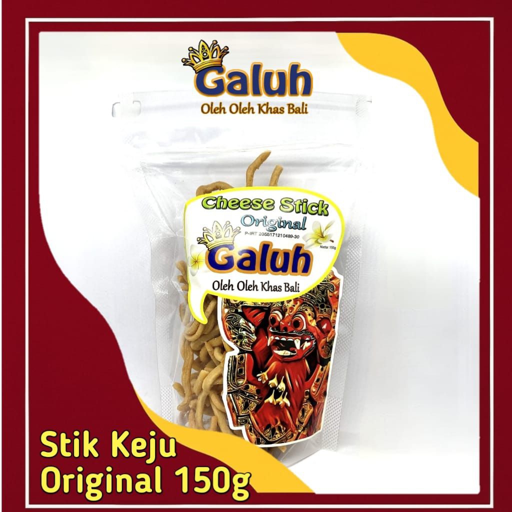 

Cheese Stick Galuh Original 150g – Camilan Murah Stik Keju Renyah, Oleh Oleh Khas Bali Halal Gurih